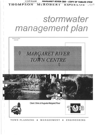 Margaret River Town Centre Stormwater Management Plan