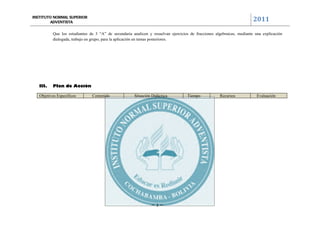 Planificacion Pedagogica