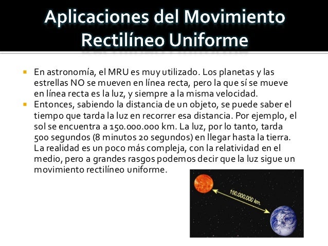 Movimiento Rectilineo Uniforme