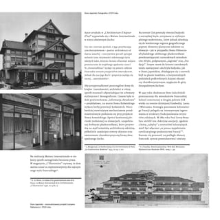Na realizację Maison Internationale w cie-
kawy sposób zareagowała ówczesna prasa.
W magazynie „L’Illustration” czytamy, ż...