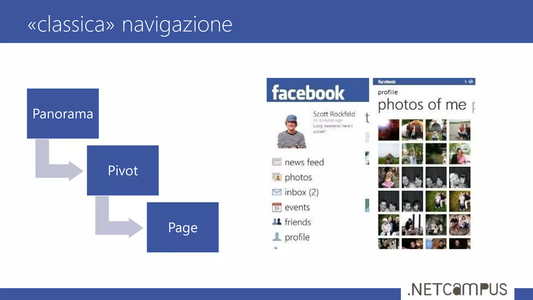 «classica» navigazione
Panorama
Pivot
Page
 