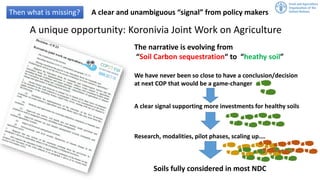 MRV of soil organic carbon: Where are we and what is missing? | SOC in NDC webinar 2020