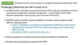 MRV of soil organic carbon: Where are we and what is missing? | SOC in NDC webinar 2020