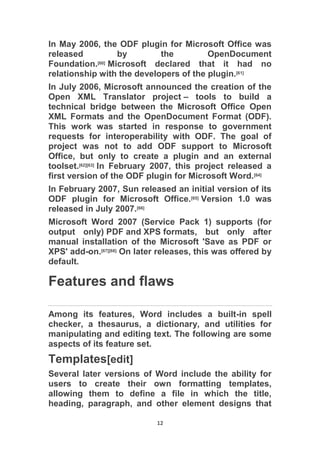 microsoft word | PDF