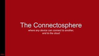 The Connectosphere
where any device can connect to another,
and to the cloud

 
