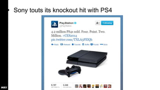 Sony touts its knockout hit with PS4

 