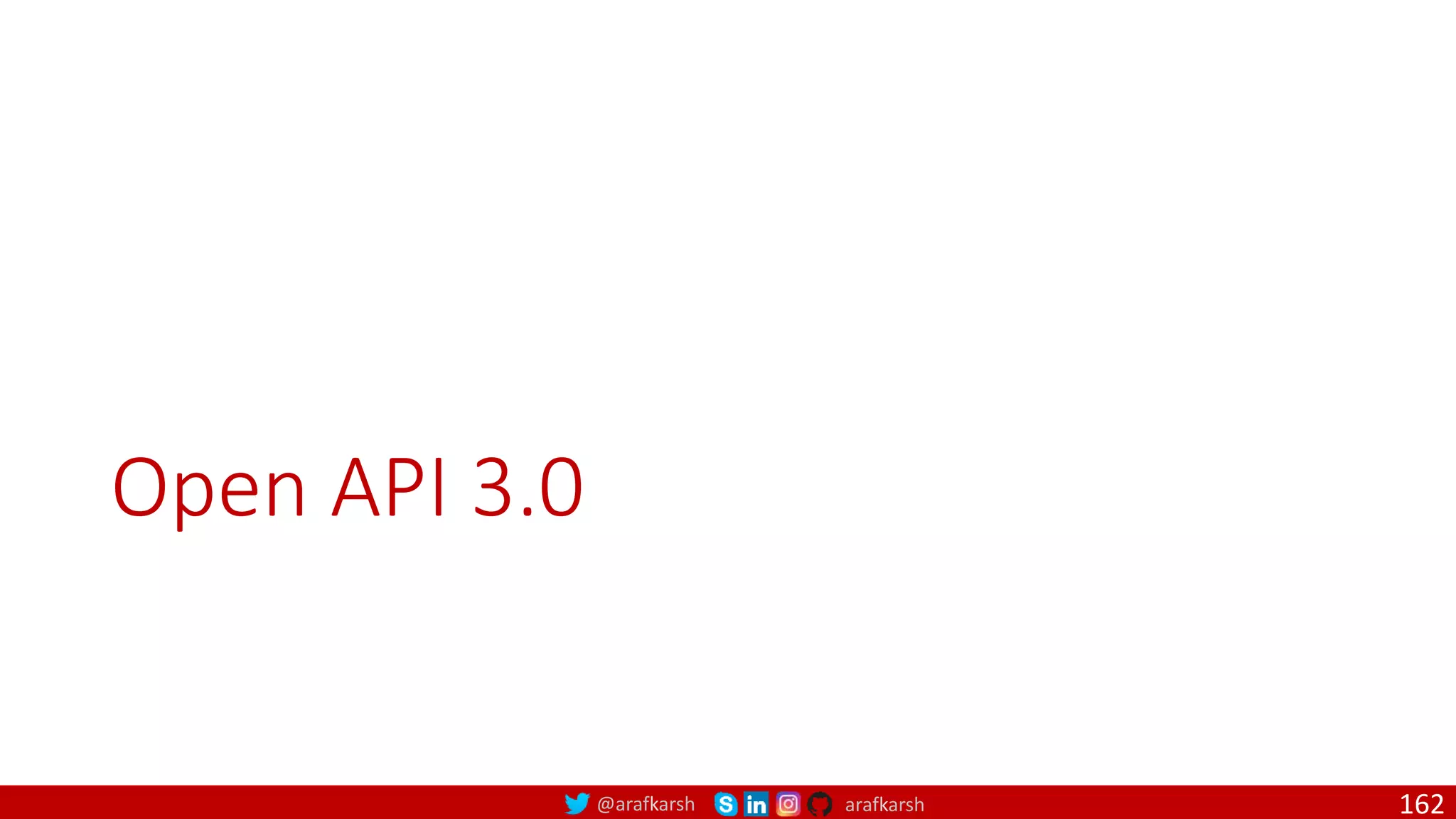 @arafkarsh arafkarsh Open API 3.0 162 