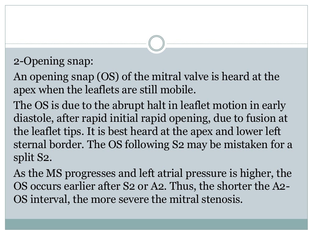 mitral stenosis AHA guidlines 2014