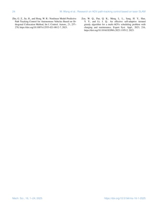 Research on automated guided vehicle (AGV) path tracking control based ...
