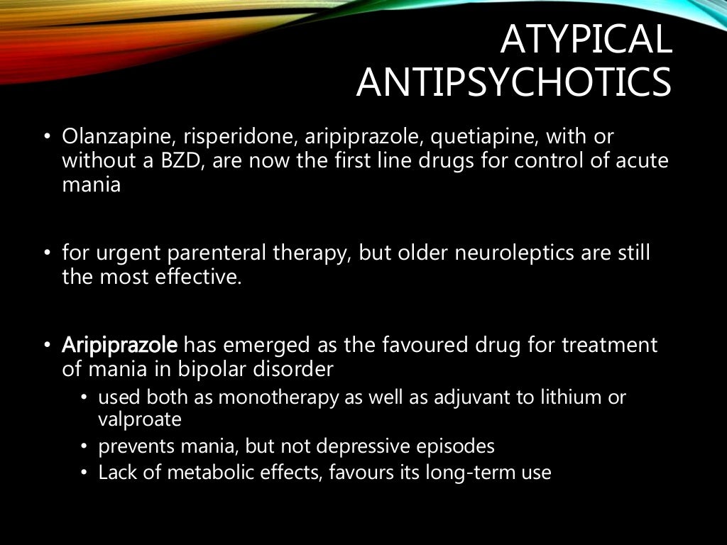 Mood Stabilisers (Antimanic drugs)