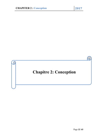 CHAPITER 2 : Conception 2017
Page 22 /65
Chapitre 2: Conception
 