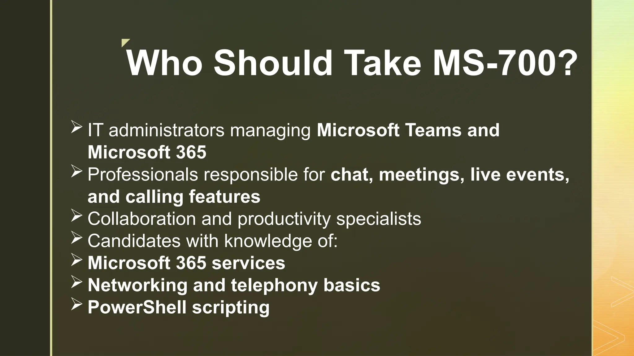 MS700 Managing Microsoft Teams Complete Guide PPTX