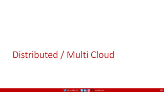 @arafkarsh arafkarsh
Distributed / Multi Cloud
40
 
