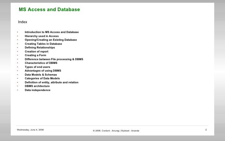 ms access and database fundamentals access form definition