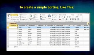 To create a simple Sorting Like This:
 