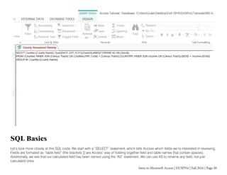 Intro to Microsoft Access | PDF