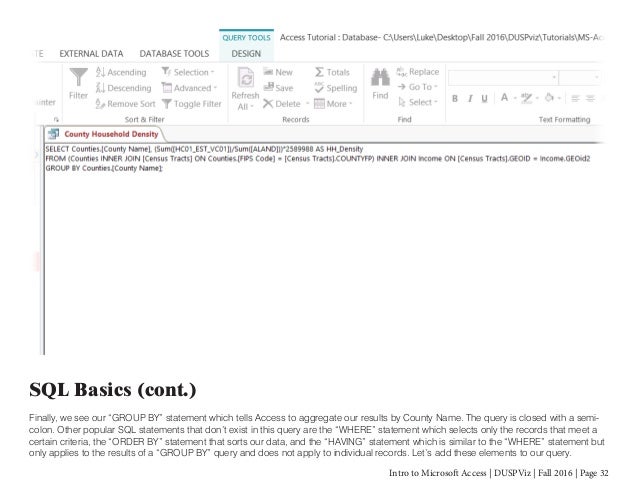 intro to ms access Intro to ms access basic - download as powerpoint presentation (ppt / pptx), pdf file (pdf), text file (txt) or view presentation slides online. intro to ms access Intro to ms access basic - download as powerpoint presentation (ppt / pptx), pdf file (pdf), text file (txt) or view presentation slides online.