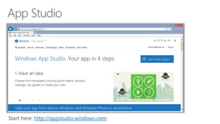 http://appstudio.windows.com
 