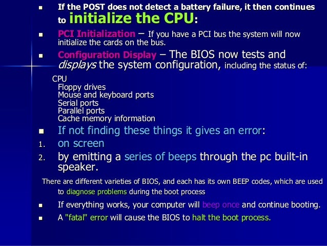 Ms dos boot process