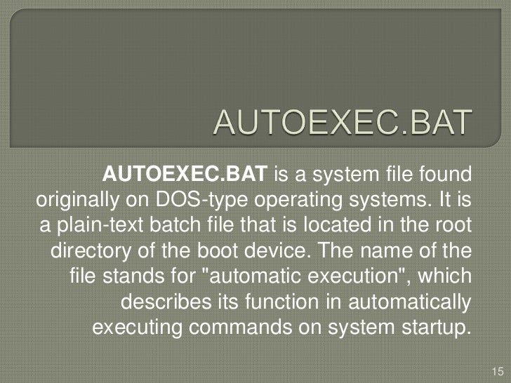 Autoexec Autoexec