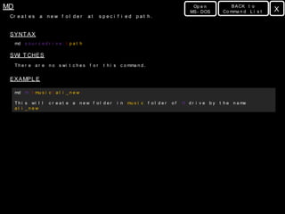 Ms dos tutorial | PPSX
