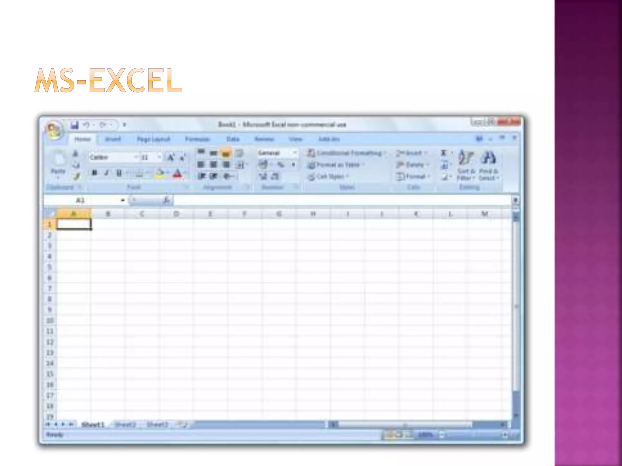Ms excel