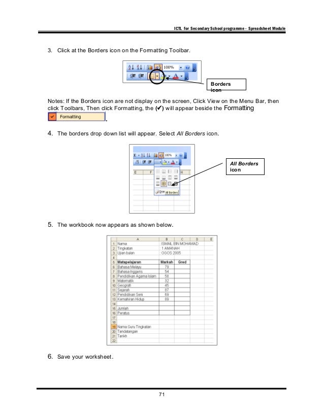 Microsoft Excel Ictl