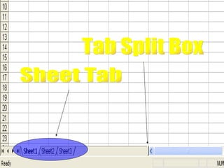 Sheet Tab Tab Split Box 