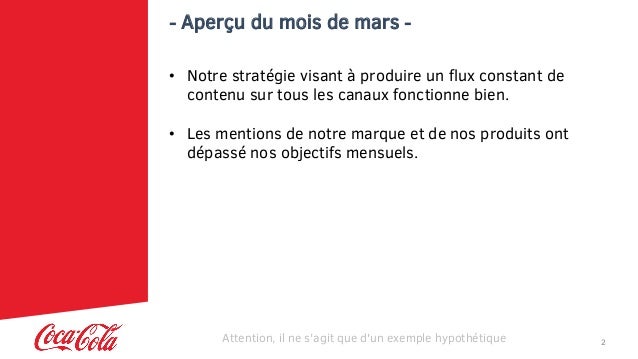 Exemples de rapports Social Media