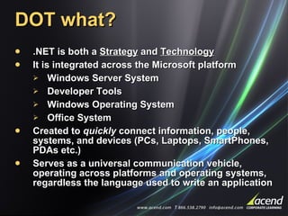 Microsoft .Net Framework 2 0 | PPT