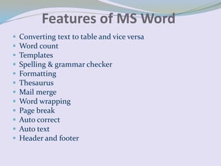 Ms office 2003 | PPT