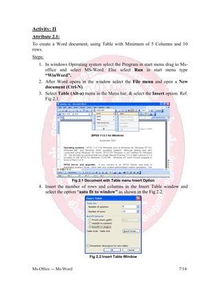 Ms office practical | PDF
