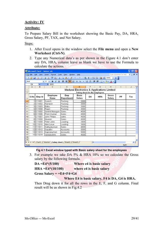 Ms office practical | PDF