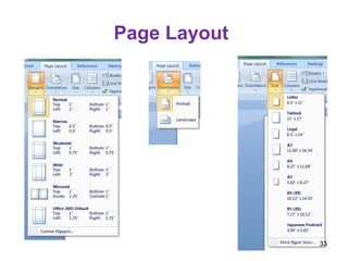 Page Layout
33
 