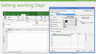 Setting working Days
 