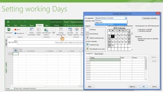 Setting working Days
 