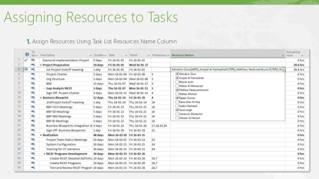 ms project 2016 overview