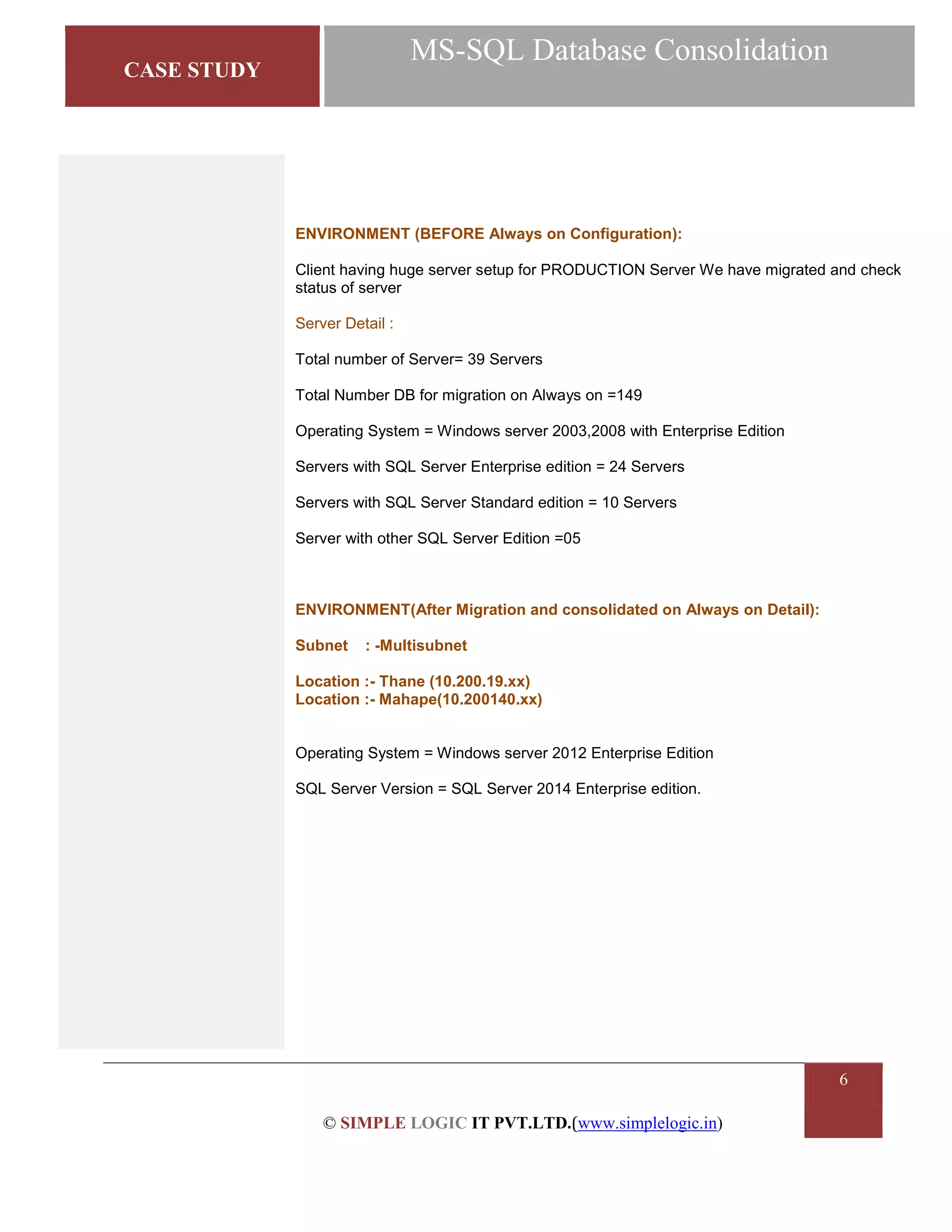 Ms sql database consolidation | PDF