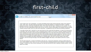 ﬁrst-child




Monday, 23 May 2011
 