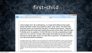 ﬁrst-child




Monday, 23 May 2011
 