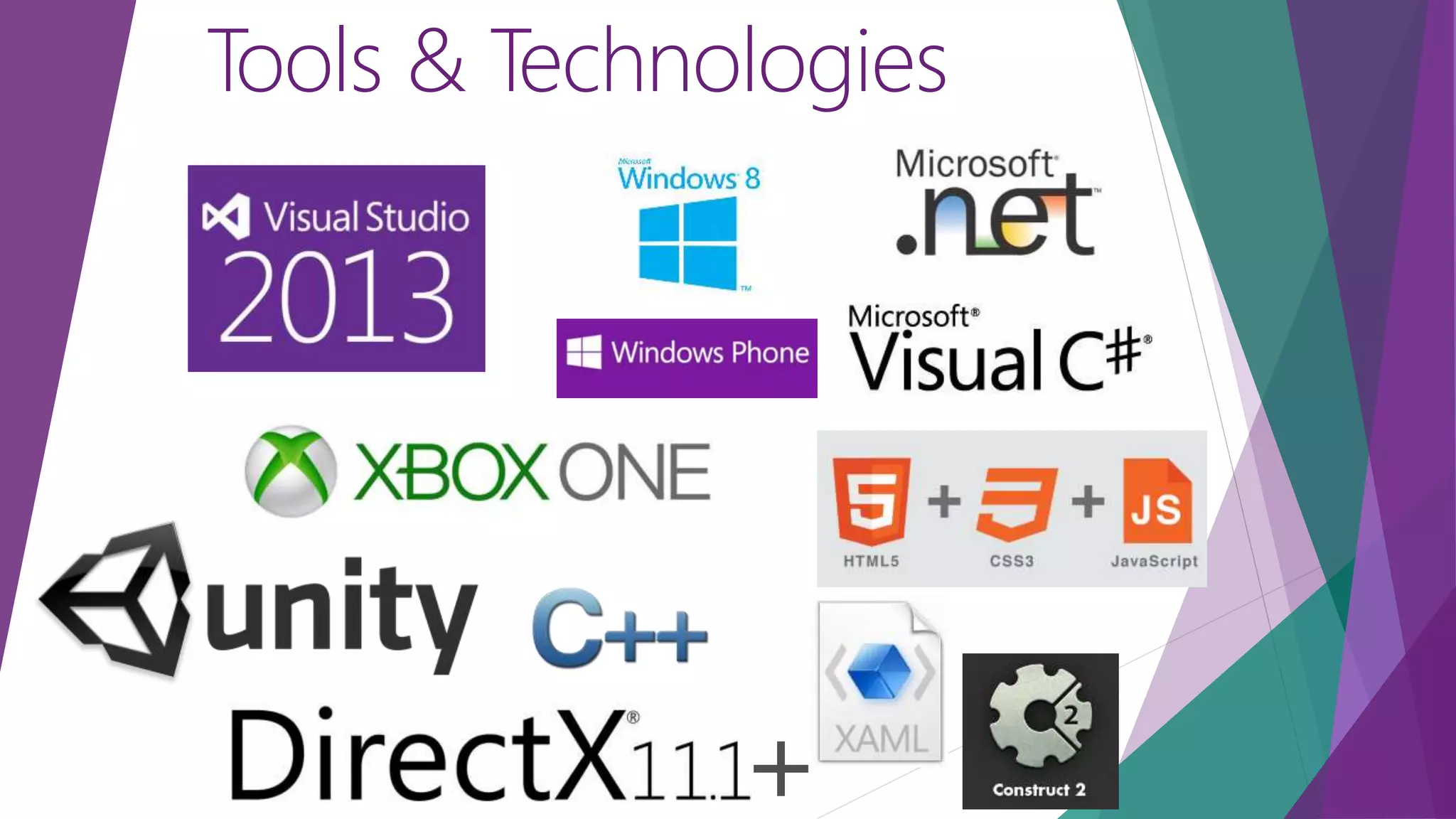 Tools & Technologies 
 