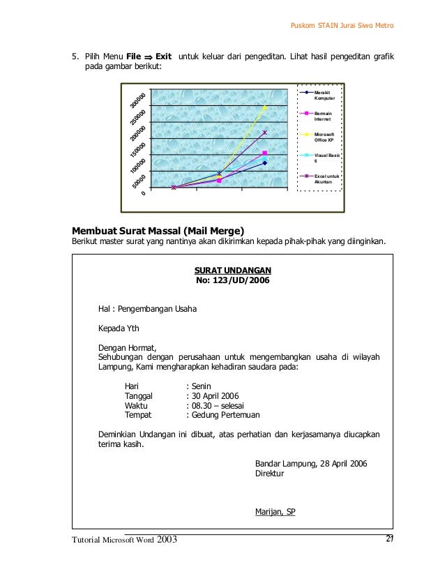 Ms Word 2003