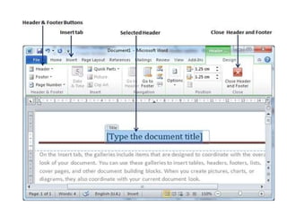 Comprehensive Guide to Microsoft Word Features and Usage | PPTX