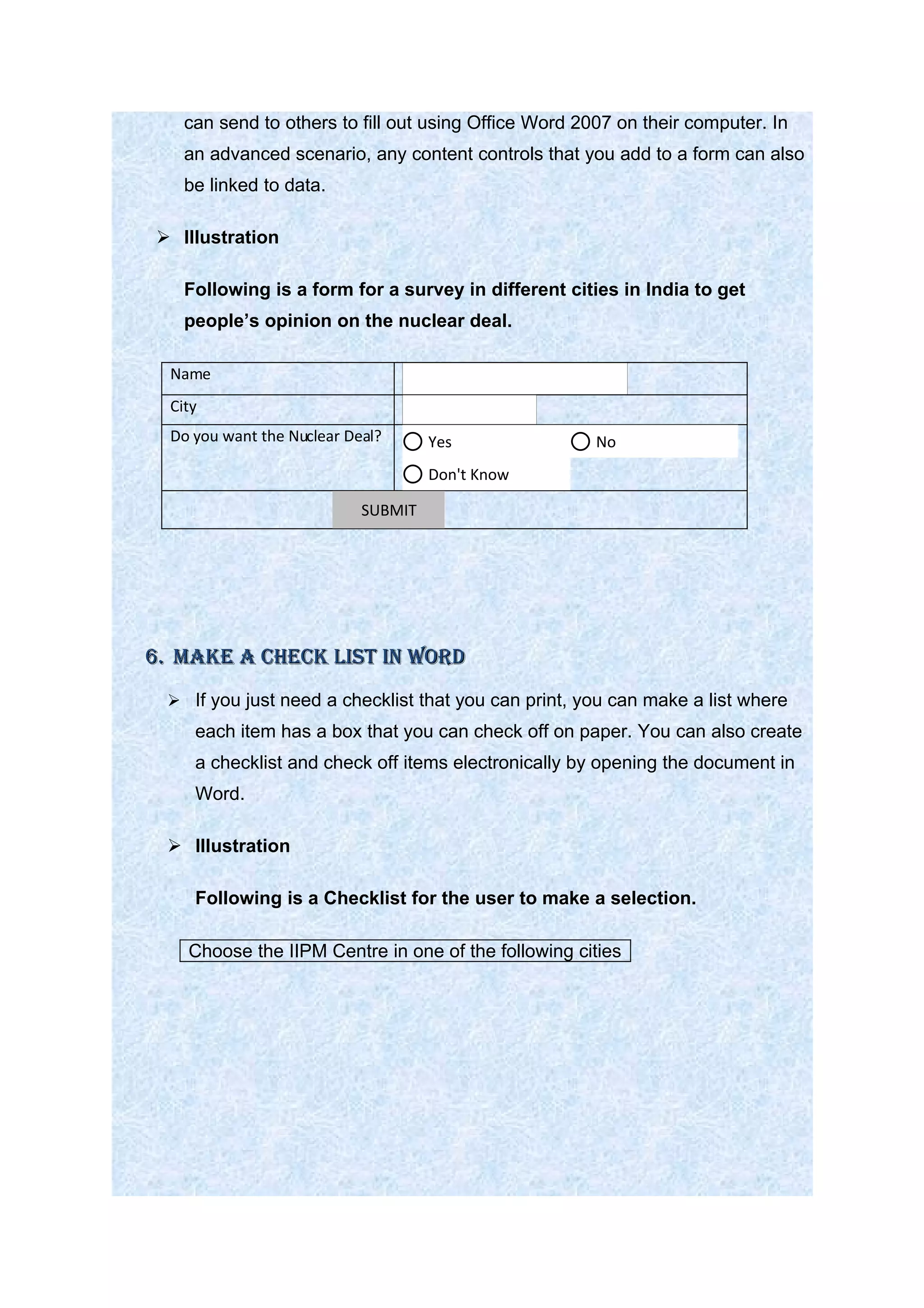 MS Word 2007_Features