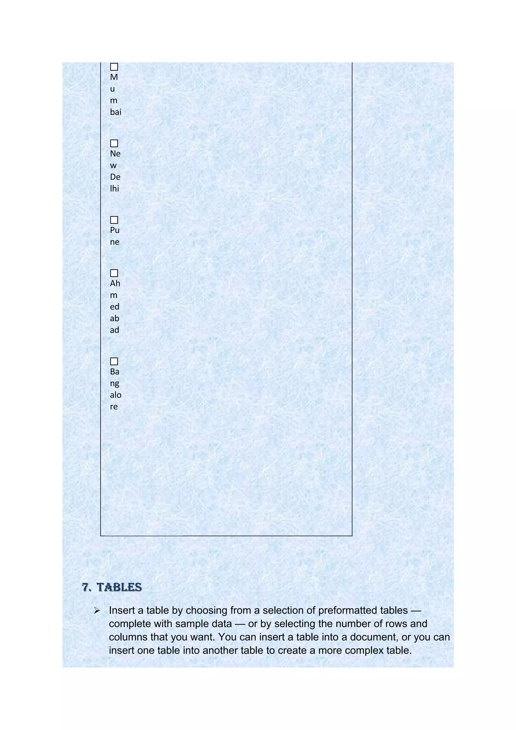 MS Word 2007_Features