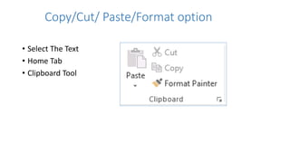 Ms word final | PPTX