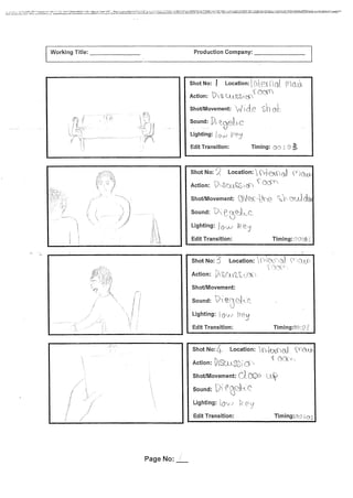 adam joe, alex, lib and charlotte storyboard scan PDF