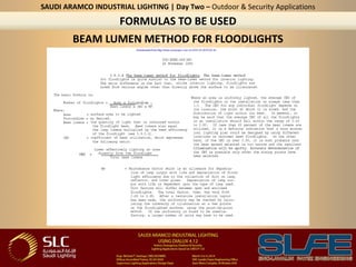 SAUDI ARAMCO INDUSTRIAL LIGHTING USING DIALUX 4.11_DAY TWO | PDF