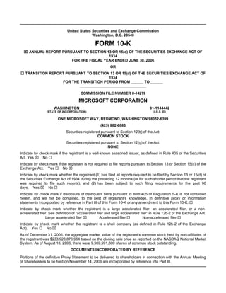 Microsoft 2006 10-K | PDF