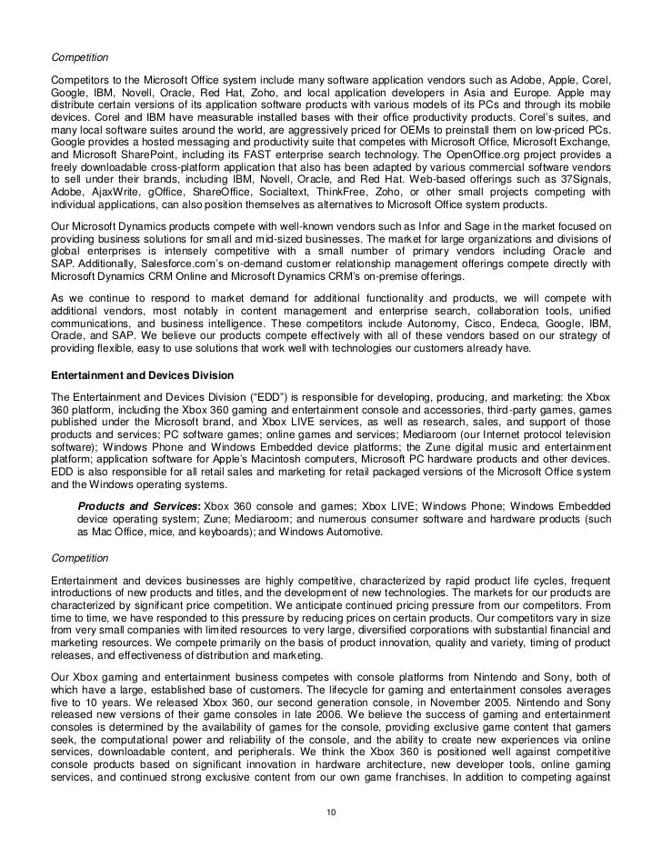 microsoft anual report